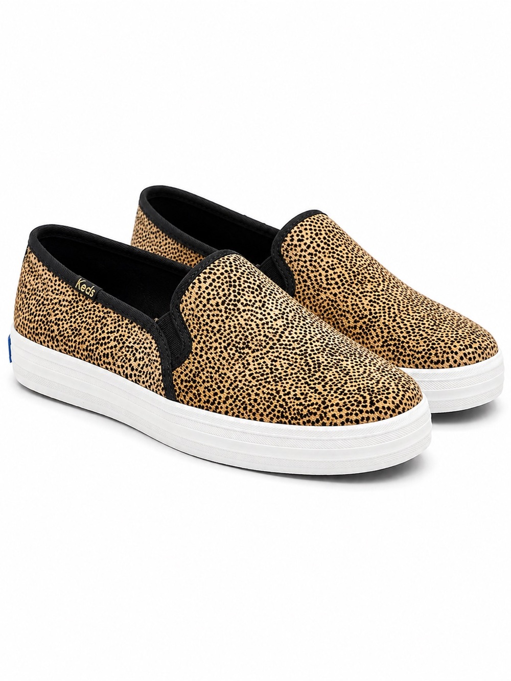 Keds x Kate Spade Calf Hair Leopard Spot Slip On Sneakers Size 9